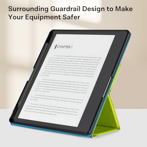 Image of CoBak Stand Case for Kindle Scribe - Premium Folio Leather Cover with Pen Holder, Auto Sleep /Wake - Compatible with 10.2 Inch Kindle Scribe (2022 /2024 Release)