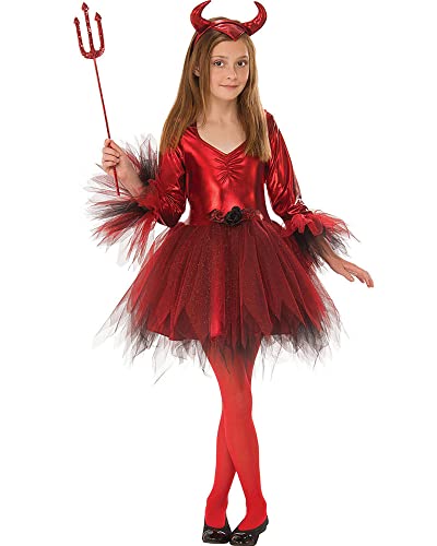 Bristol Novelty 3015575-6000 Classic Devil Girl Costume Red Age 5-6 Years Halloween