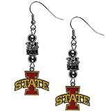 NCAA Siskiyou Sports Womens Iowa State Cyclones Euro Bead Earrings One Size Team Color