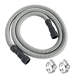Ablaufschlauch für Spülmaschine, Verlängerung des Wasserauslasses, auslaufsicher, flexibles Wellrohr, Adapter-Set, zuschneidbar, Abflussleitung PP | für Mieteinheiten