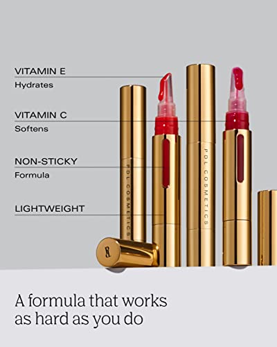 Pdl Cosmetics By Patricia De León | Sexy Shine Red Tinted Lip Gloss (Fiesta) | Hydrating, Non-Sticky Formula | Lightweight, High Shine Finish | Vegan | Cruelty-Free | .14 Fl Oz #TOP5