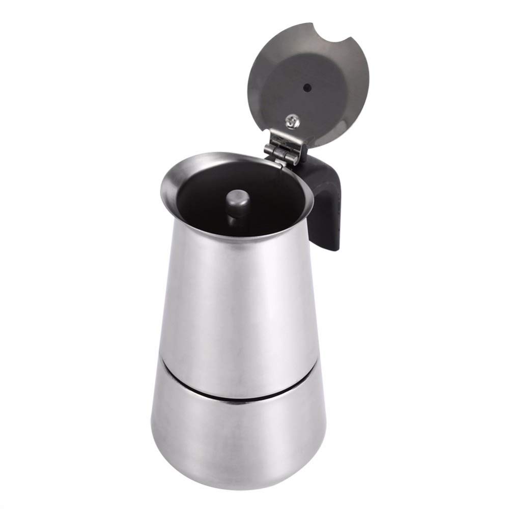 CUNTO Macchina per il caffè Moka Espresso Caffettiera Pentola Piano cottura Utensile Filtro Caffettiera Latte Piano Cottura Filtro Macchina per il caffè Caffettiera Caffettiera Elettrodomestici
