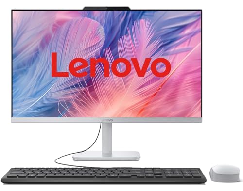 Image of Lenovo IdeaCentre 23.8 Intel i3-N305 AIO Desktop Computer, 8GB DDR4 RAM, 512GB PCIe SSD, RJ-45, Office 365, 24 inch FHD All-in-One for Home Office & Remote Work, KB & M, Windows 11 Home