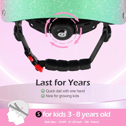 Image of Odoland Kids Bike Helmet for Boy Girl Age 3-8 for Cycling, Scooter, Skating