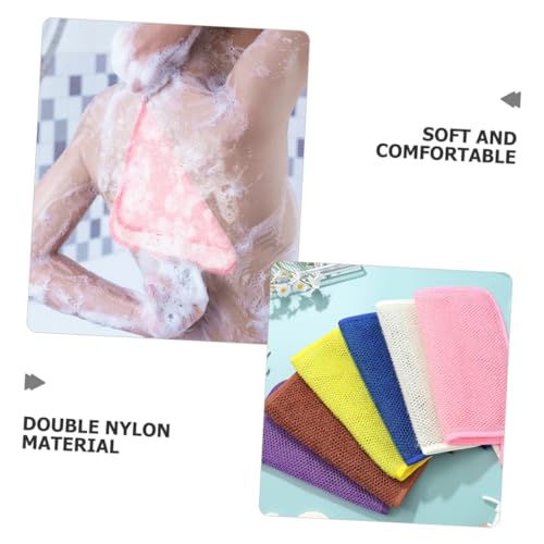 Serviettes exfoliantes nylon double gommage corps visage dos multi-usage - 3