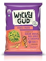 WickedGud Fusilli Pasta Semolina Wheat 400gm