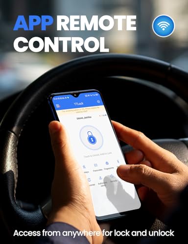 Smart Lock, 7-in-1 Keyless Entry Door Lock, Fingerprint Door Lock with Touchscreen Keypad, Built-in WiFi Deadbolt, Smart Door Lock with Bluetooth, Biometric Door Lock, App Remote Control (Zinc Alloy) - Image 4