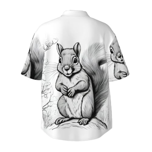 Chemise d'été homme écureuil anti-transpiration à col boutonné chic - 6