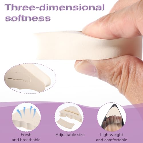 4 pares de rellenos para zapatos ajustables para mujer y hombre miniatura 3