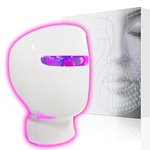 Bestqool LED Face Mask Light Therapy - LED Facial Skin Care Mask Red | NIR | Blue Light Therapy, Clinical Grade Facial Care Photon Mask for Skin Rejuvenation, Anti Aging Skin Tightening Cover