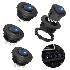 Linkstyle 4Stk 12V LED Kippschalter