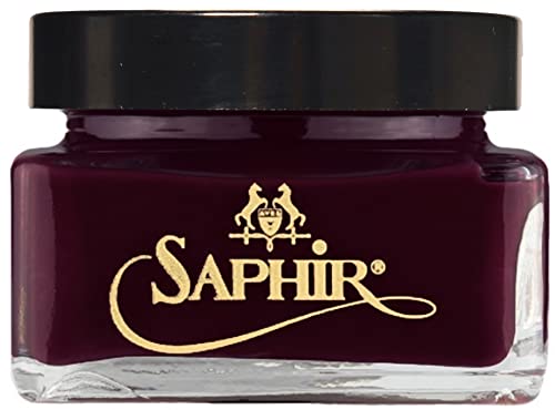 Image of Saphir Medaille d'Or Pommadier Cream 75ml - Natural Cream Leather Shoe Polish, Leather Conditioner for Boots, Handbags