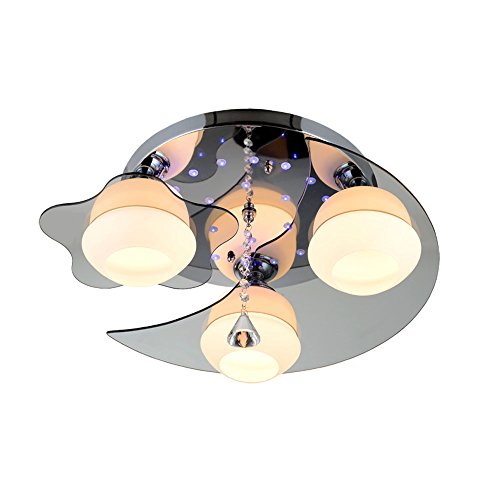Plafonnier lune et étoile en cristal pour illuminer la chambre d'enfant