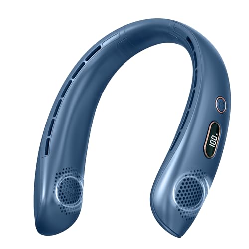 VEKK Neck Fan, Portable Bladeless Fan, 6000mAh Battery USB Rechar...