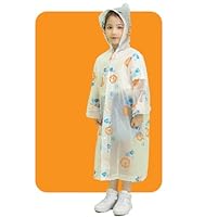 2Pack Kids Floral Print Raincoat Ponchos with Hood, Reusable Rain Jacket for Children Boys Girls Disney Hiking Camping Outdoor (Lions)