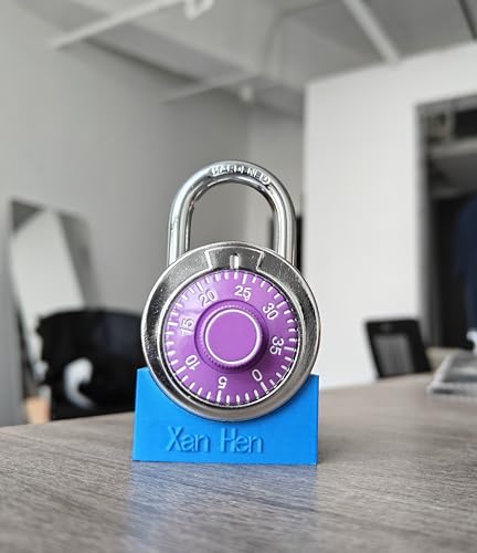 Image of Combination Padlocks with Metal Body, Indoor Use for Gym Lockers & School Locker, Purple, 24-Pack