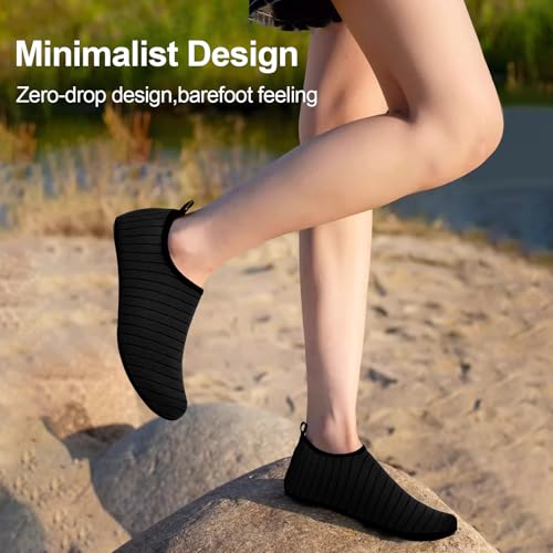 Water Shoes for Womens Mens Barefoot Aqua Yoga Socks for Pool Beach Surf Walking Water Park Boating Sports Water Shoes4