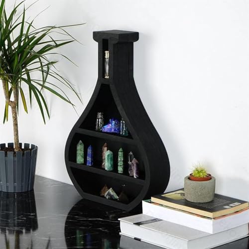 Support de cristal pour décoration du salon boho noir