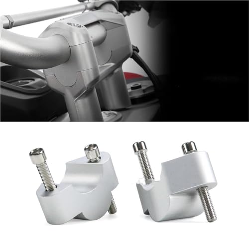 Abrazadera elevadora de manillar en aluminio plata para Ducati Multistrada 4
