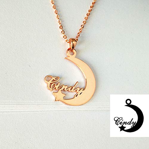 Custom Portrait Letter Logo Necklace 