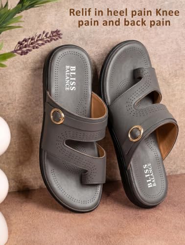 Image of Extra Soft Women's Comfortable Highcushioned Doctor Slippers|Flip-Flops Fashionable Casual & Stylish|Lightweight & Breathable Chappals|Outdoor Sandals Ladies&GirlsBB946