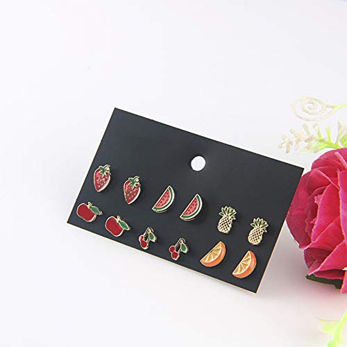 Newitin 80 Pairs Colorful Cute Stud Earrings For Girls Hypoallergenic Earrings Stainless Steel Earrings For Women #TOP3