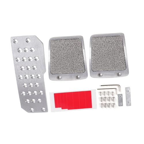 Manual de pedales de coche de aluminio deslizante, acelerador de pedal, acelerador de pedal, freno y banda de rodadura