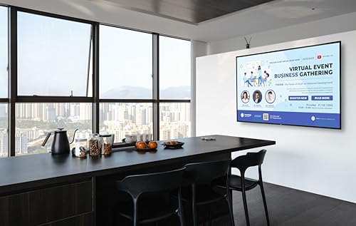 Image of Promethean ActivPanelD 65 inch Commercial Digital Display, 4K UHD Non-Touch Digital Signage Screen for Announcements, Offices, Schools & Retail, Wall Mount Included, 3-Year Onsite Support