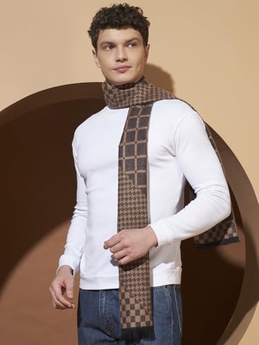 Image of Ravaiyaa - Attitude is everything Men's Reversible Stripe Pattern Winter Wool Scarf, Muffler 72 inchx12 inch Inch