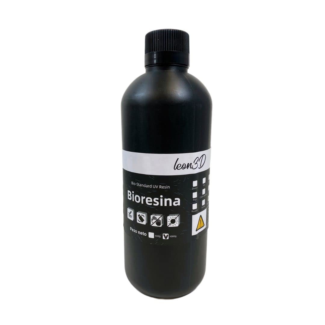 Bioresina PLA mejorada para Impresora 3D | Fotopolímero | Resina rápida para LCD/DLP/SLA · 1000g de Resina sintética en Líquido (Verde)
