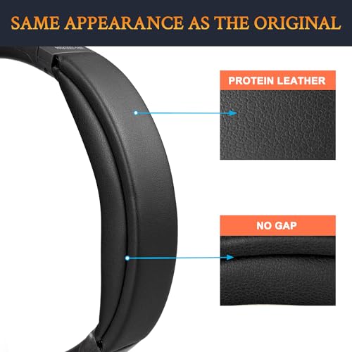 Image of SOULWIT Replacement Headband Pad Kit for Sony WH-1000XM4 (WH1000XM4) Headphones, Easy DIY Installation (Black)