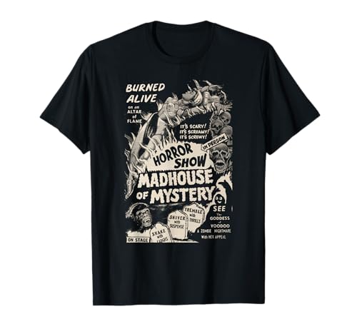 Vintage Halloween Monstruos Slasher Película de terror Espectáculo de terror Camiseta