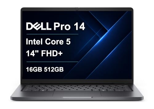 Image of Dell Pro 14 PC14250 Laptop, 14 inch FHD+, Intel Core 5 120U, 16GB, 256GB SSD