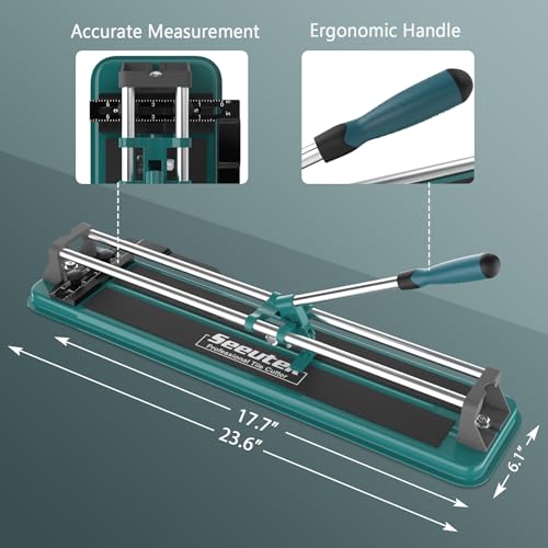 image for Seeutek Manual Tile Cutter, 14 inch Professional Porcelain Ceramic Til