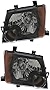 JP Auto Headlight Compatible With Nissan Xterra S X Model 2008 2009 2010 2011 2012 2013 2014 2015 Driver Left And Passenger Right Side Pair Set Headlamp