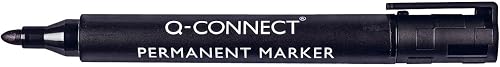Q-Connect KF26045 Permanentmarker, circa 2 mm, schwarz