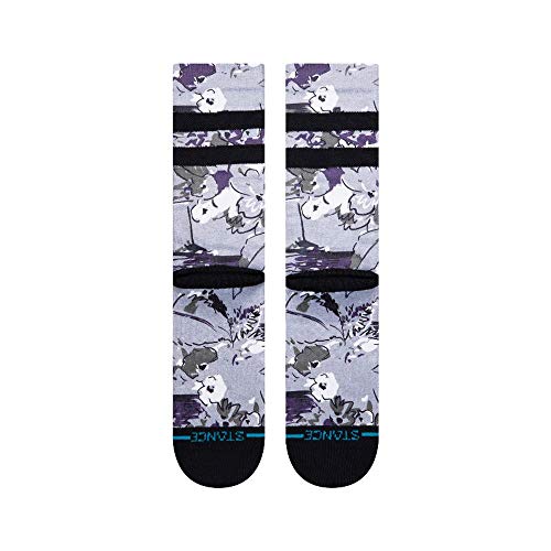 Stance Florence Floral Crew Sock (Grey Heather, Large (Men's Shoe 9-13))3