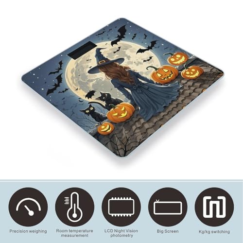 Balaza digital Roof Black Cat Pumpkin vidrio templado miniatura 3