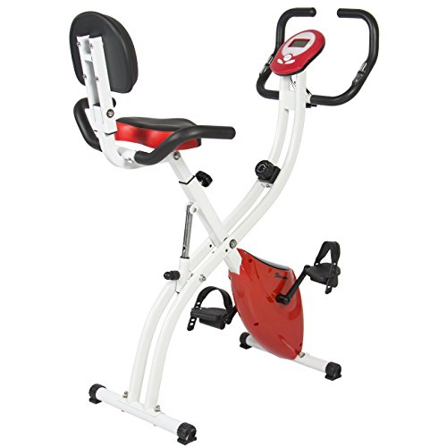Best Choice Products Magnetic Upright Exercise Fitness Cycling Bike Bicycle for Cardio, Home Gym - Red Best Choice Products Magnetic Upright Exercise Fitness Cycling Bike Bicycle for Cardio, Home Gym - Red