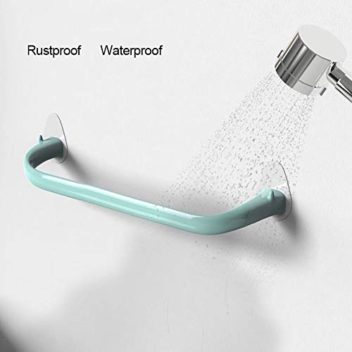 Wang Kai Kai Shop Wall Mounted Towel Rail, Self Adhesive Tea Towel Holders, No Drilling Hand Towel Holders Plastic (Color : Green) #TOP3