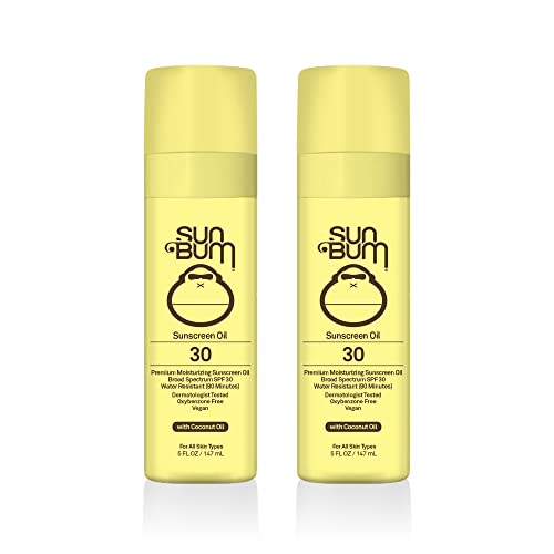 Sun Bum Original Spf 30 Sunscreen Oil | Vegan And Reef Friendly (Octinoxate & Oxybenzone Free) Broad Spectrum Moisturizing Uva/Uvb Glowing Sunscreen Lotion With Vitamin E | 5 Oz | 2 Pack #TOP20
