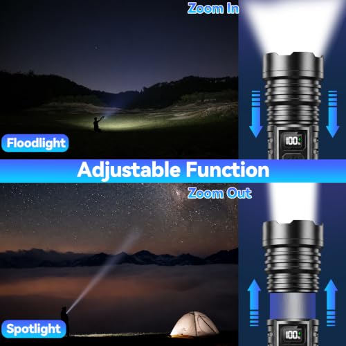 Rechargeable Flashlights High Lumens 2 Pack, Super Bright LED Flash Light - Image 3