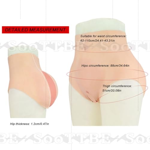Culotte corporelle silicone masculine simulation réaliste de peau pour travesti de cosplay