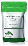 ECO-VITS Diosmin & Hesperidin (1000mg) 120 Capsules, Recyclable Packaging, Sealed Pouch, Natural Flavonoid Complex for Circulatory Support & Daily Wellness
