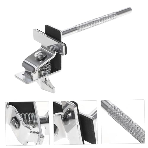 Abrazadera Homoyoyo para montar cowbell en set de batería, soporte estándar para bombo, accesorio de percusión para fijar cowbell miniatura 6