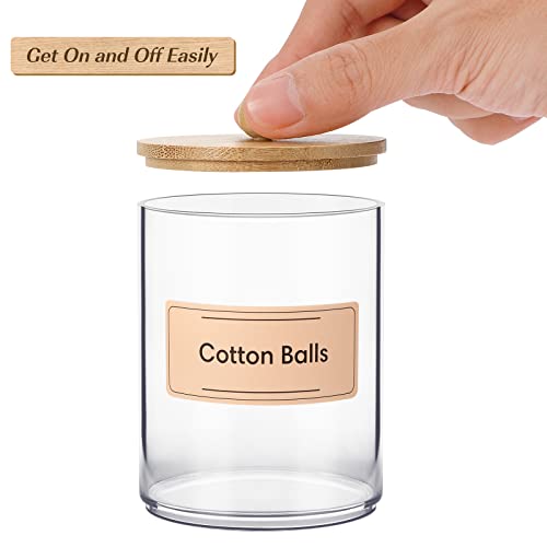 Sghuo 4 Pack 10Oz Qtip Holder High Bathroom Organizer Set #TOP6