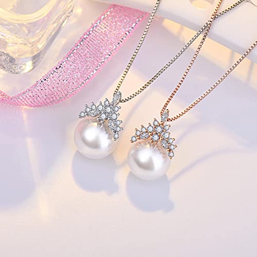 Collier perles tendance argent 925 pour mariage et fête