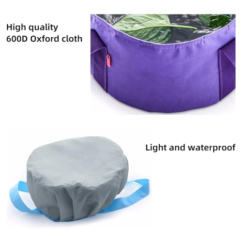 Cubeta plegable para lavado y spa de pies azul miniatura 3