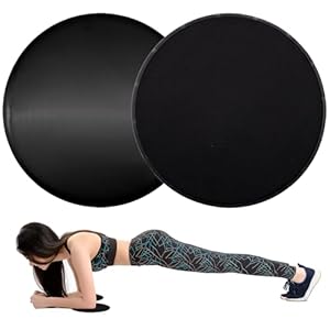 LPEPLL 2 Pack Core Sliders for Home Workouts Gliding Discs for Carpet and Hard Floors Non Slip Fitness Pads for Core Strength and Full Body Training