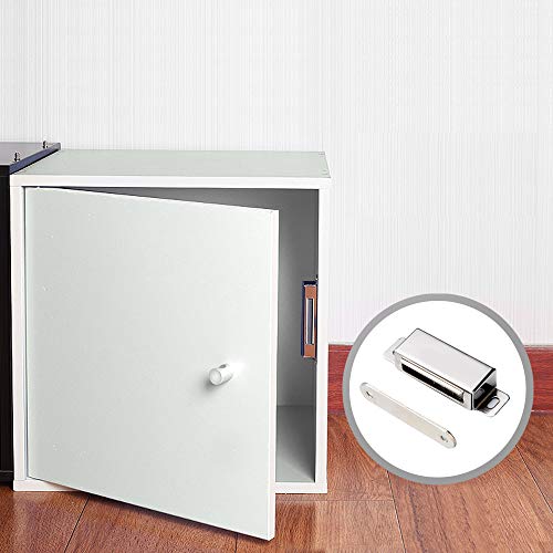 Mousike Magnetic Door Catch Heavy Duty, Stainless Steel Closet Catches with Strong Magnetic, Cabinet Magnets 50 lbs (4Pack)
